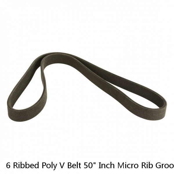 6 Ribbed Poly V Belt 50" Inch Micro Rib Groove Flat Belt Metric 500-J- 6